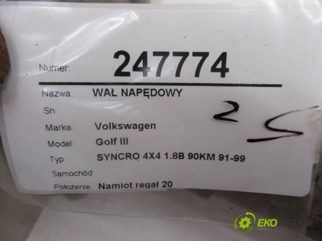 Volkswagen Golf III    SYNCRO 4X4 1.8B 90KM 91-99  Kardaň, hriadeľ hnací  (Kardaňové hriadele)