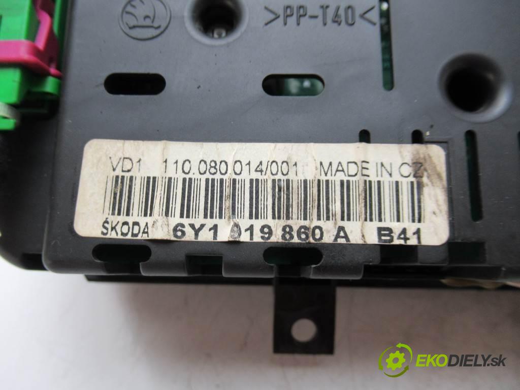 Skoda Fabia  2002  KOMBI 5D 1.9SDI 64KM 99-07 1900 Prístrojovka 6Y1919860A (Prístrojové dosky, displeje)