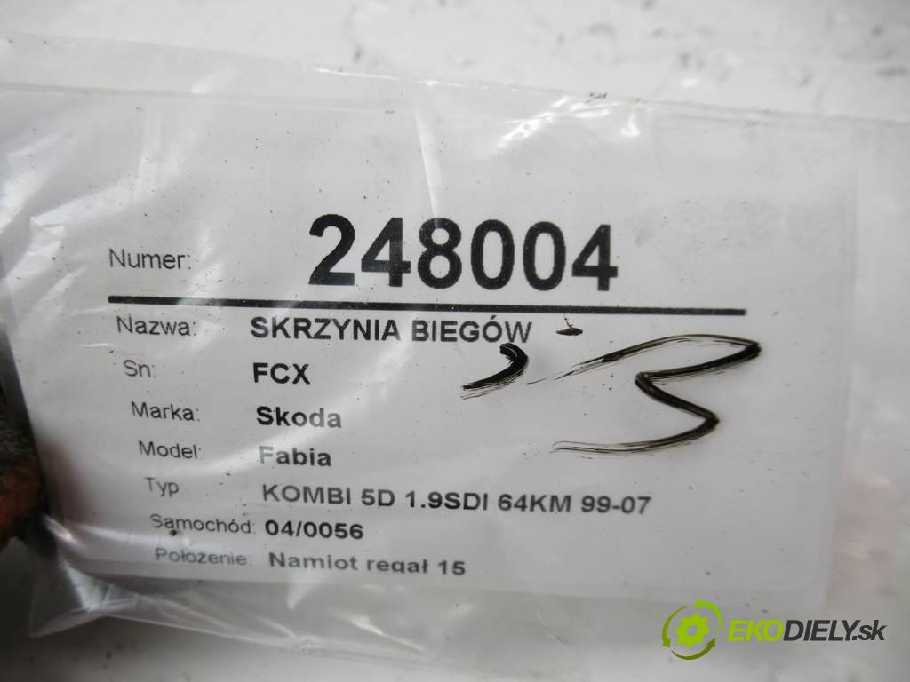 Skoda Fabia  2002  KOMBI 5D 1.9SDI 64KM 99-07 1900 Prevodovka - FCX (Prevodovky)