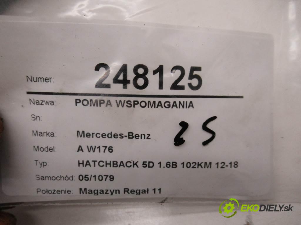 Mercedes-Benz A W176  2015  HATCHBACK 5D 1.6B 102KM 12-18 1600 pumpa servočerpadlo 6700003475A (Servočerpadlá, pumpy řízení)