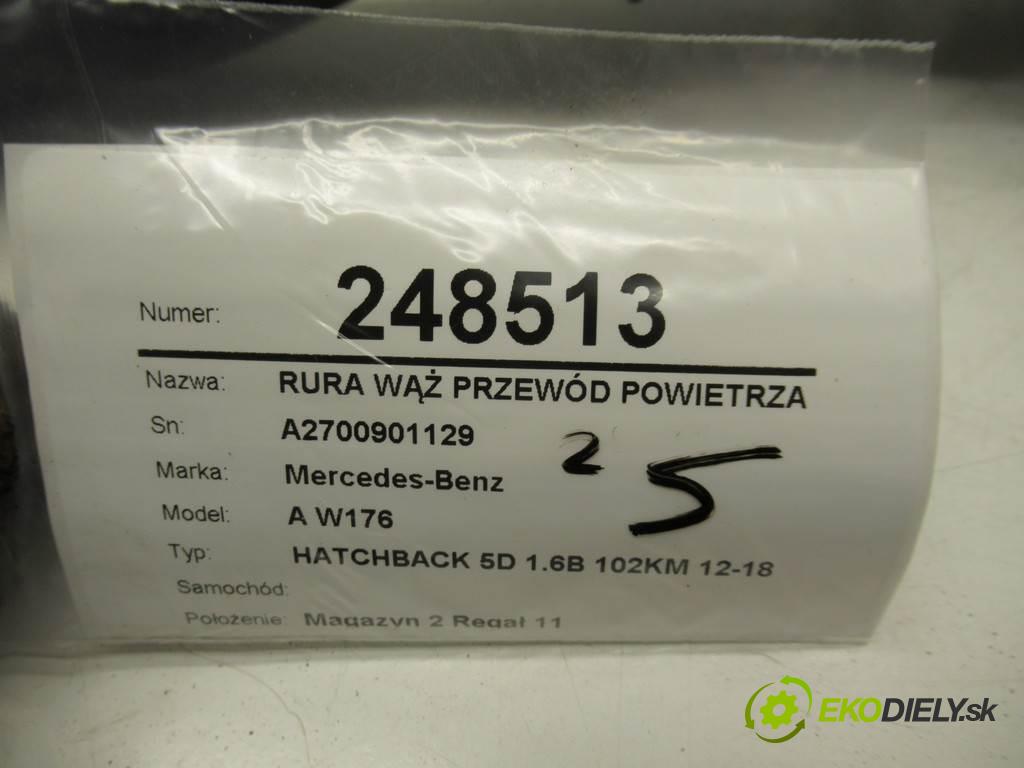 Mercedes-Benz A W176    HATCHBACK 5D 1.6B 102KM 12-18  Rúra hadice trubka vzduchu A2700901029 (Hadice chlazení vzduchu)