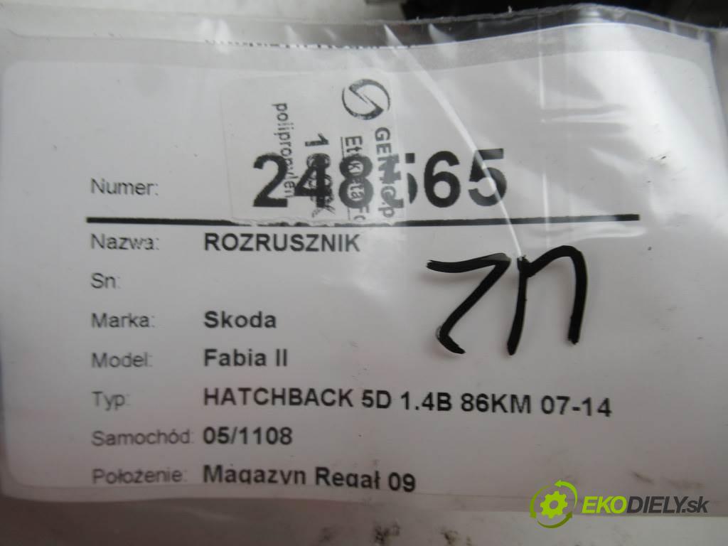 Skoda Fabia II  2008 63 kW HATCHBACK 5D 1.4B 86KM 07-14 1400 Štartér  (Štartéry)