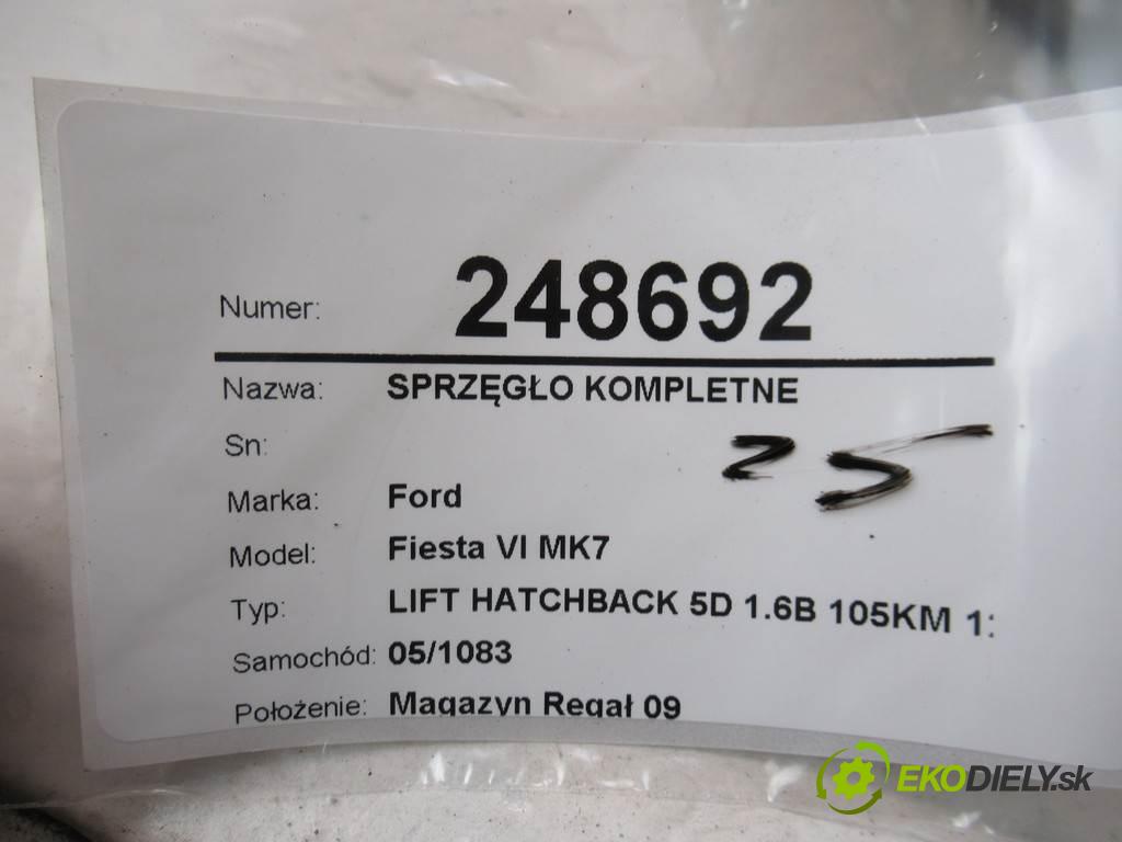 Ford Fiesta VI MK7  2016 105KM LIFT HATCHBACK 5D 1.6B 105KM 12-17 1600 Spojková sada (bez ložiska) komplet  (Kompletné sady (bez ložiska))