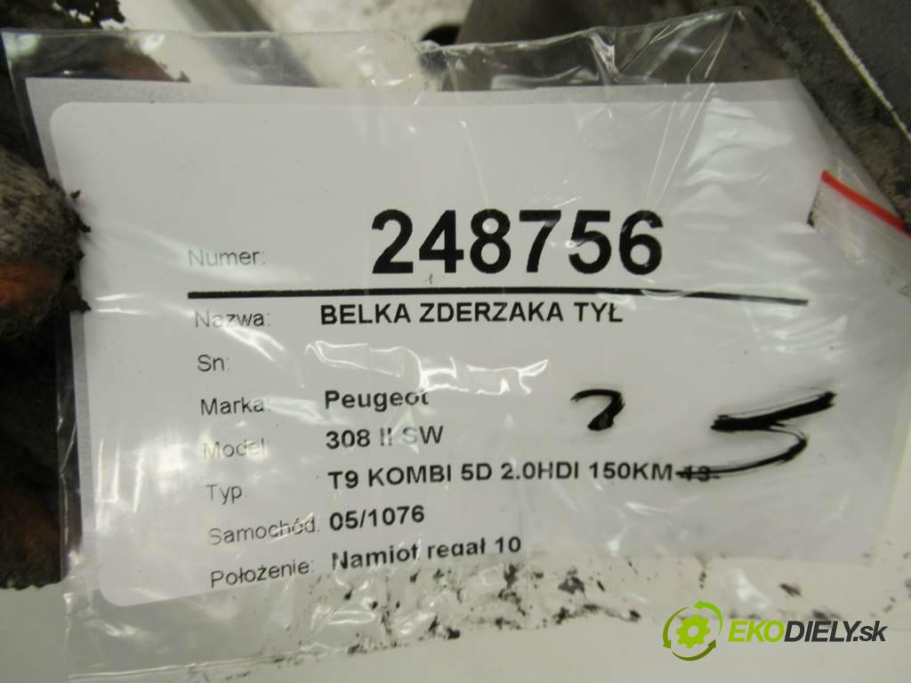 Peugeot 308 II SW  2014  T9 KOMBI 5D 2.0HDI 150KM 13- 1997 Výstuha nárazníka zad  (Výstuhy zadné)