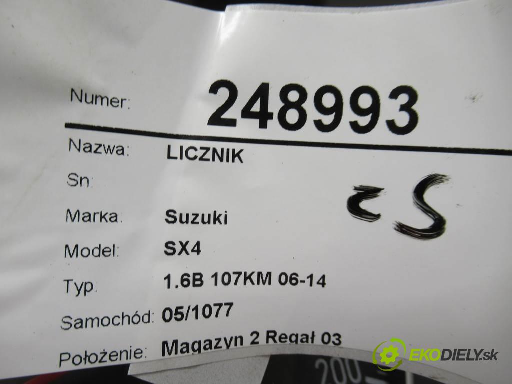 Suzuki SX4  2008 79 kW 1.6B 107KM 06-14 1586 Prístrojovka 34110-79J3 (Prístrojové dosky, displeje)