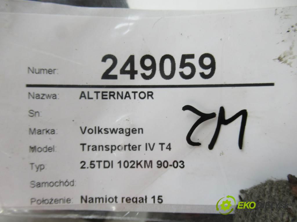 Volkswagen Transporter IV T4    2.5TDI 102KM 90-03  Alternátor  (Alternátory)