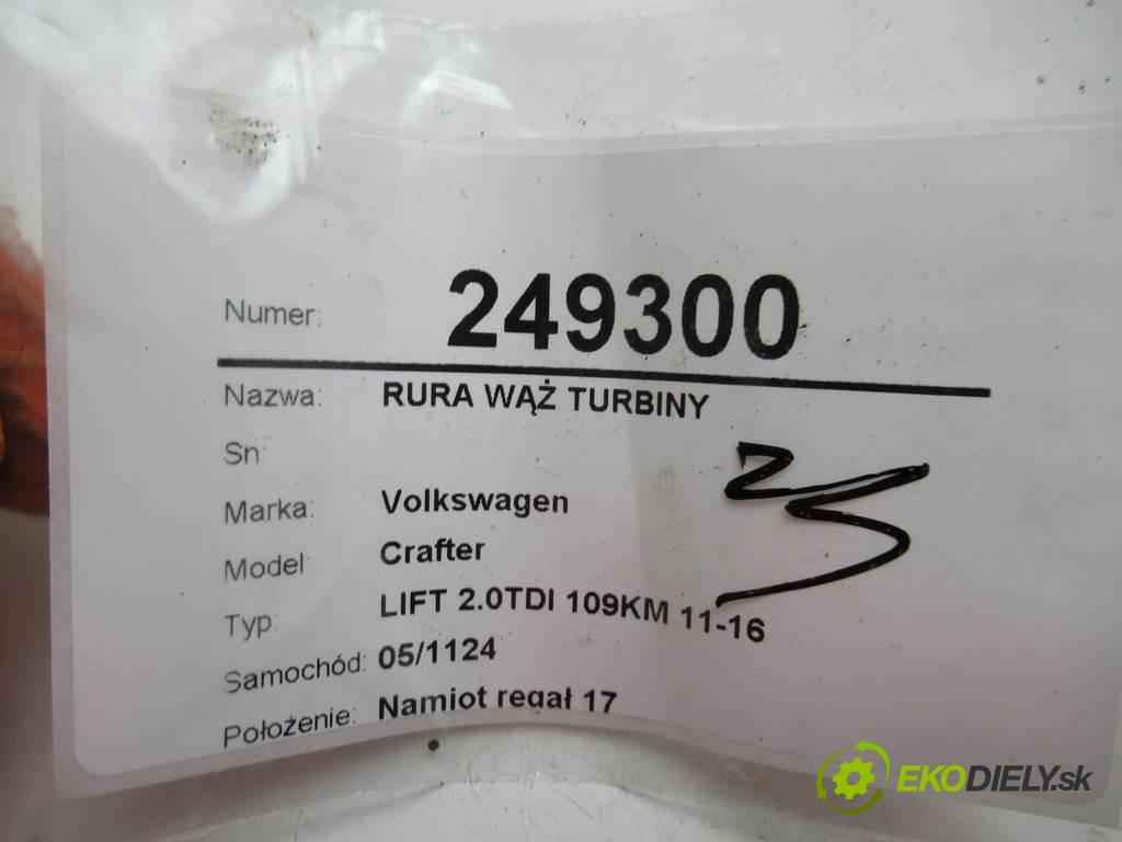 Volkswagen Crafter  2012  LIFT 2.0TDI 109KM 11-16 2000 Rúra hadice turba 03L131111R (Hadice intercoolera)