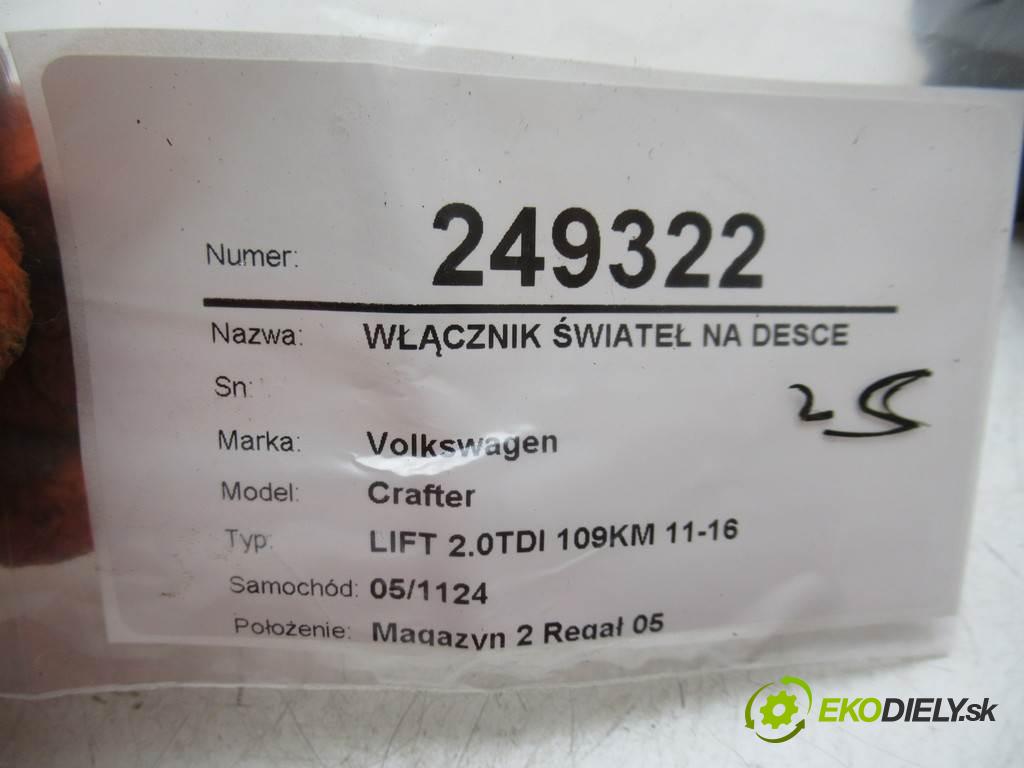 Volkswagen Crafter  2012  LIFT 2.0TDI 109KM 11-16 2000 Spínač svetiel na prístrojovej doske 9065450504 (Prepínače, spínače, tlačidlá a ovládače kúrenia)