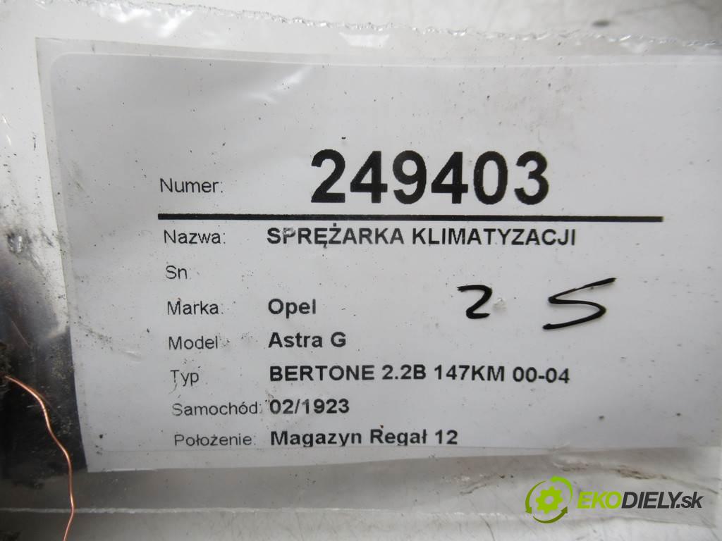 Opel Astra G  2002  BERTONE 2.2B 147KM 00-04 2198 Kompresor klimatizácie 09132925 (Kompresory klimatizácie)
