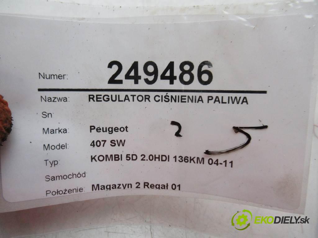 Peugeot 407 SW    KOMBI 5D 2.0HDI 136KM 04-11  Regulátor tlaku paliva  (Ostatné)