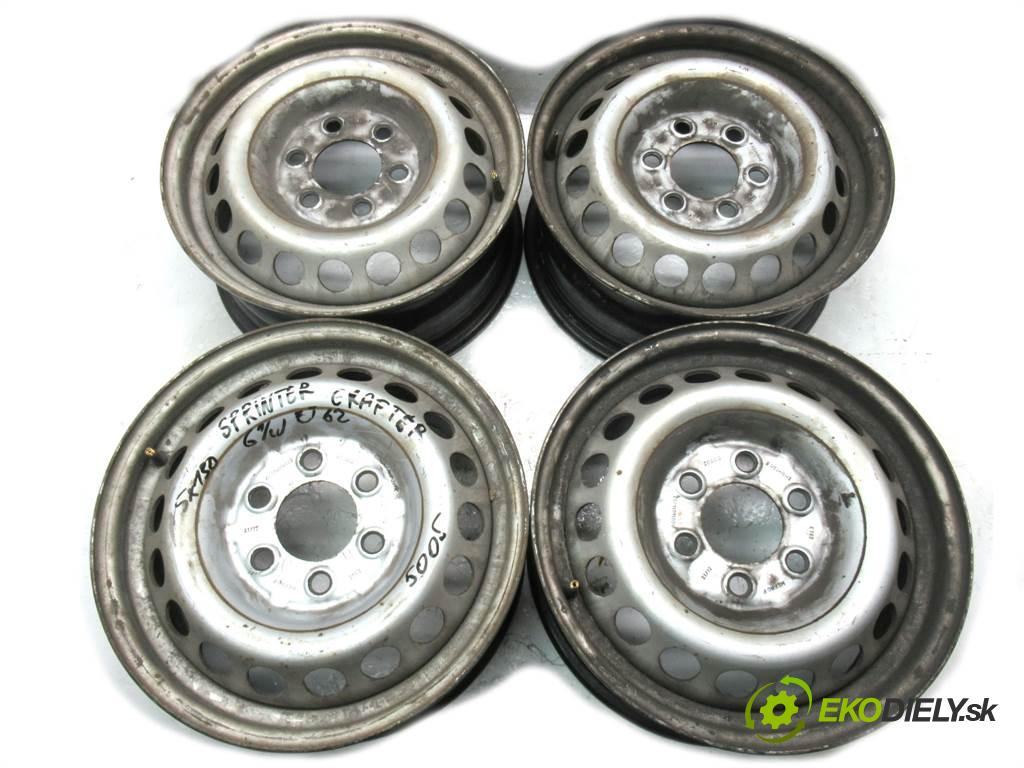 Mercedes-Benz Sprinter    16 6,5J 6X130 ET62  disky plechové - 16  (Plechové)