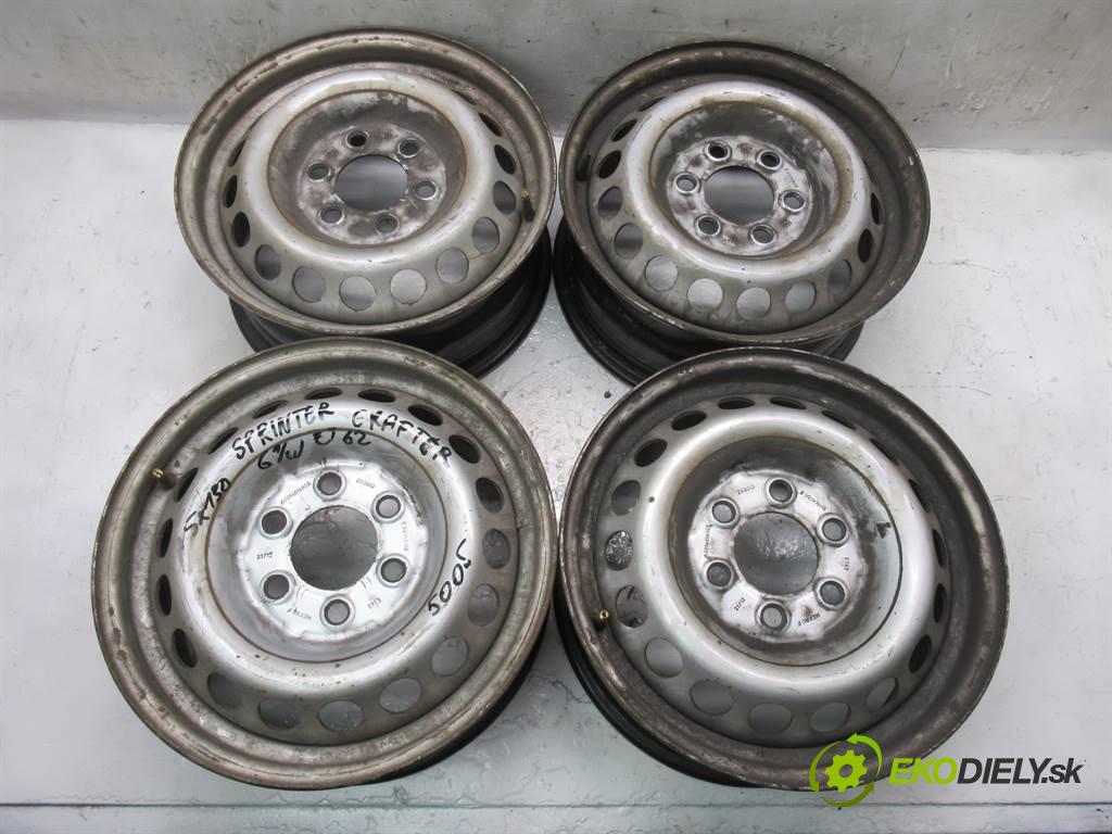 Mercedes-Benz Sprinter    16 6,5J 6X130 ET62  disky plechové - 16  (Plechové)