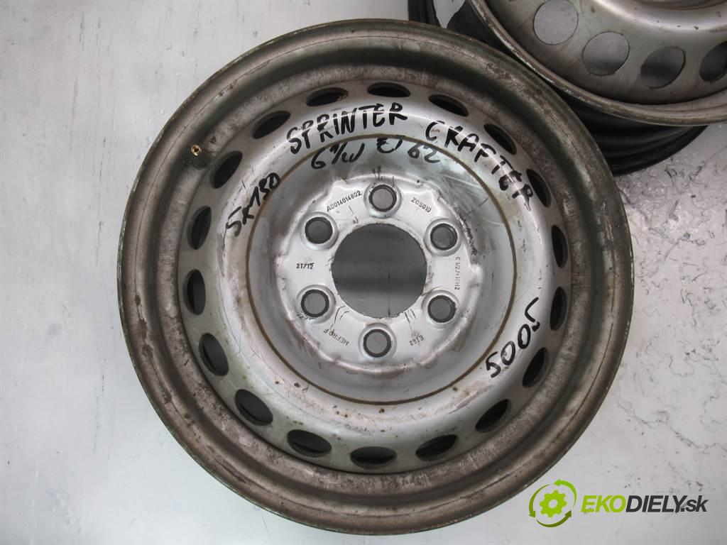 Mercedes-Benz Sprinter    16 6,5J 6X130 ET62  disky plechové - 16  (Plechové)