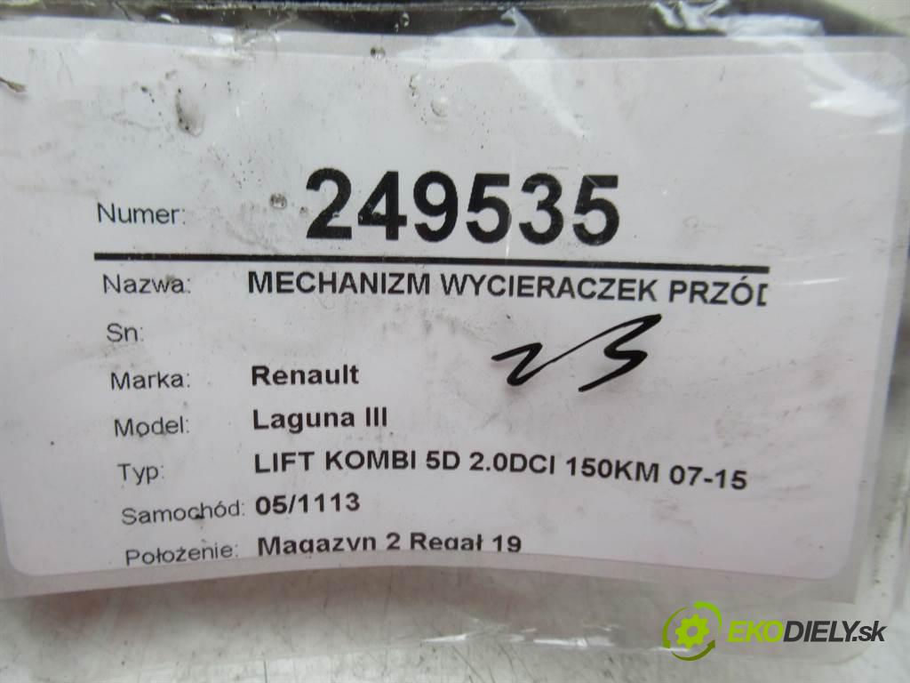 Renault Laguna III  2012 96 kW LIFT KOMBI 5D 2.0DCI 150KM 07-15 2000 Mechanizmus stieračov predný 288003799R (Motorčeky stieračov predné)