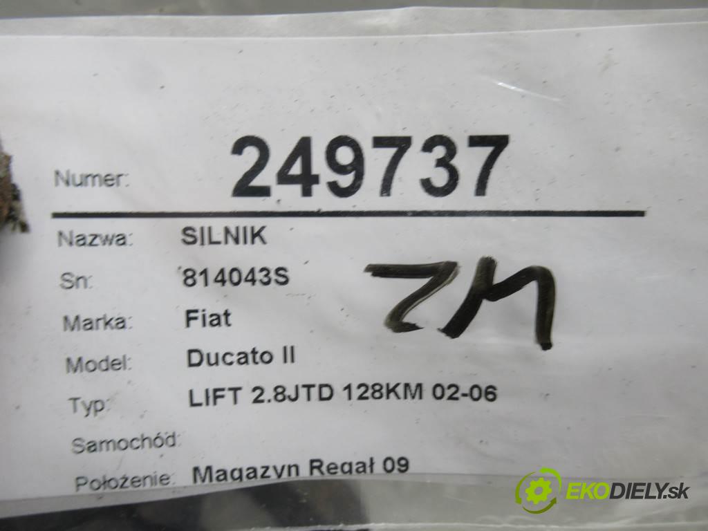 Fiat Ducato II    LIFT 2.8JTD 128KM 02-06  motor SILNIK 8140.43S (Motory (kompletní))