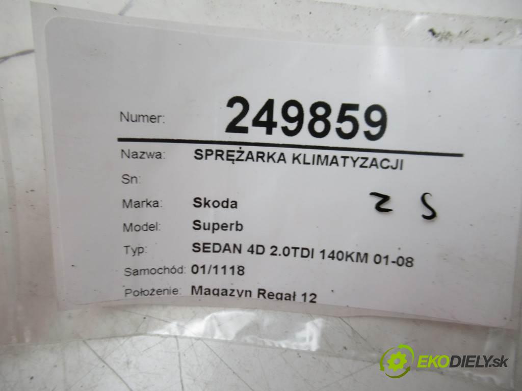 Skoda Superb  2006 103 kW SEDAN 4D 2.0TDI 140KM 01-08 2000 kompresor klimatizace 447220-8184 (Kompresory)