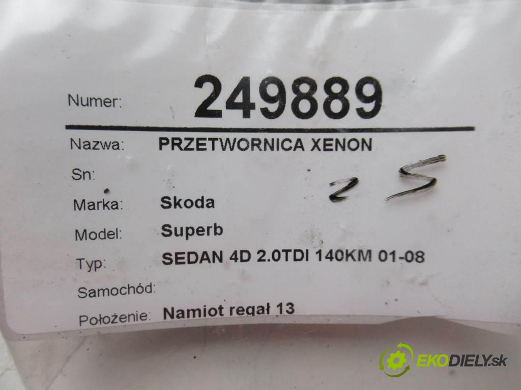 Skoda Superb    SEDAN 4D 2.0TDI 140KM 01-08  Menič XENON  (Riadiace jednotky xenónu)