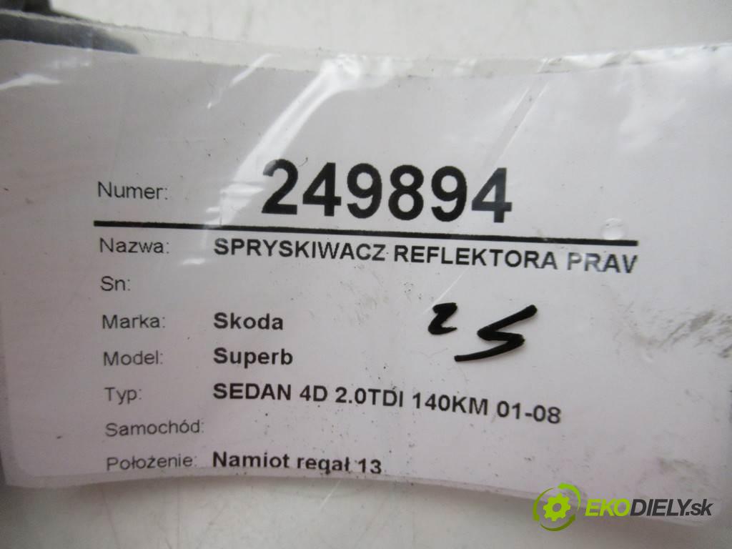 Skoda Superb    SEDAN 4D 2.0TDI 140KM 01-08  ostřikovače světla pravý 3U0955110B