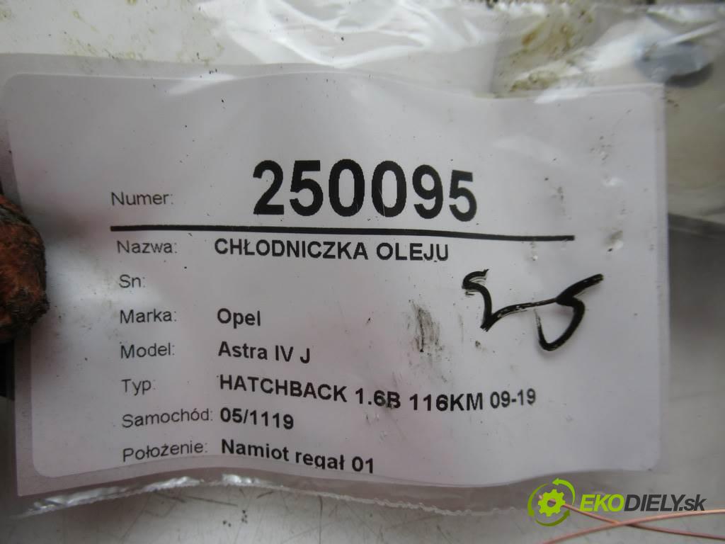 Opel Astra IV J  2010 85 kW HATCHBACK 1.6B 116KM 09-19 1600 Chladič oleja 55571687 (Chladiče oleja)