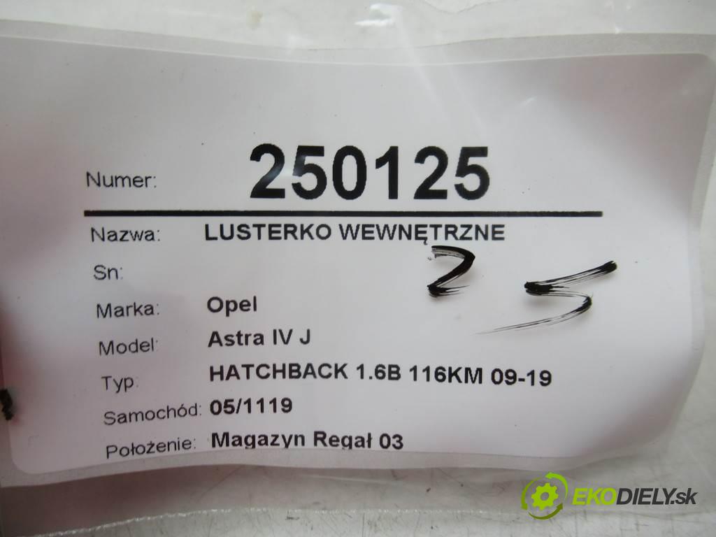 Opel Astra IV J  2010 85 kW HATCHBACK 1.6B 116KM 09-19 1600 zpětné zrcátko vnitřní 13324809 (Světla vnitřní)
