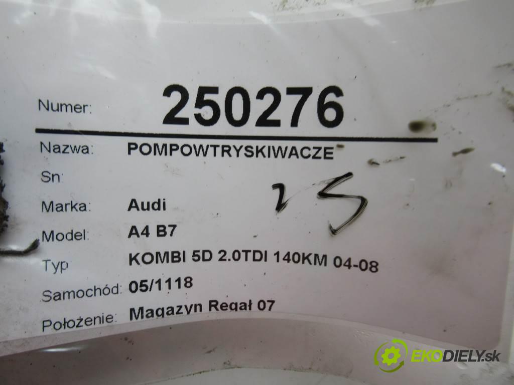 Audi A4 B7  2005 103 kW KOMBI 5D 2.0TDI 140KM 04-08 2000 vstrekovače 03G130073G 0414720404 (Vstrekovače)