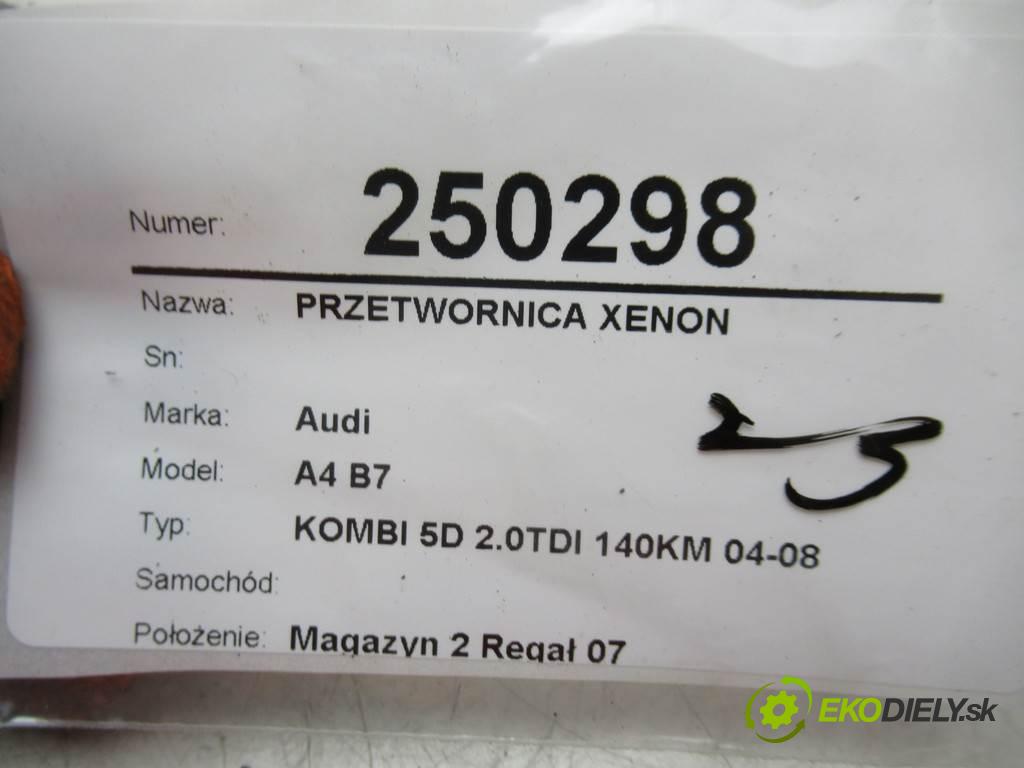 Audi A4 B7    KOMBI 5D 2.0TDI 140KM 04-08  měnič XENON 1307329115 (Měniče)