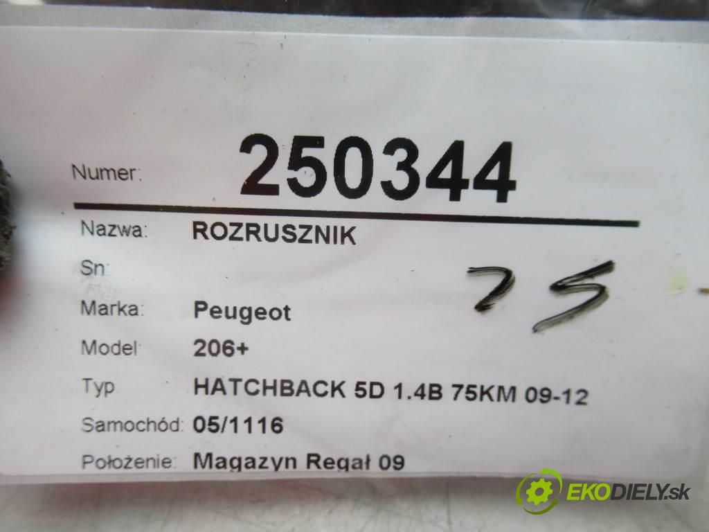 Peugeot 206+  2009 55 kW HATCHBACK 5D 1.4B 75KM 09-12 1400 Štartér 9648644680 (Štartéry)