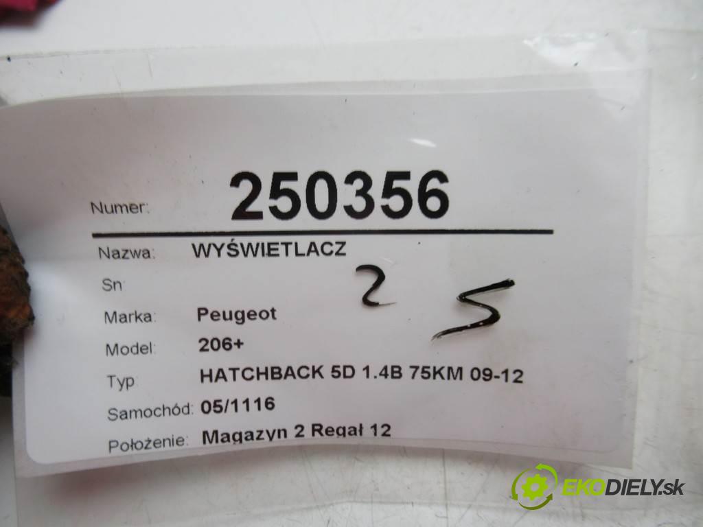 Peugeot 206+  2009 55 kW HATCHBACK 5D 1.4B 75KM 09-12 1400 Dislpej 96613336XT (Prístrojové dosky, displeje)