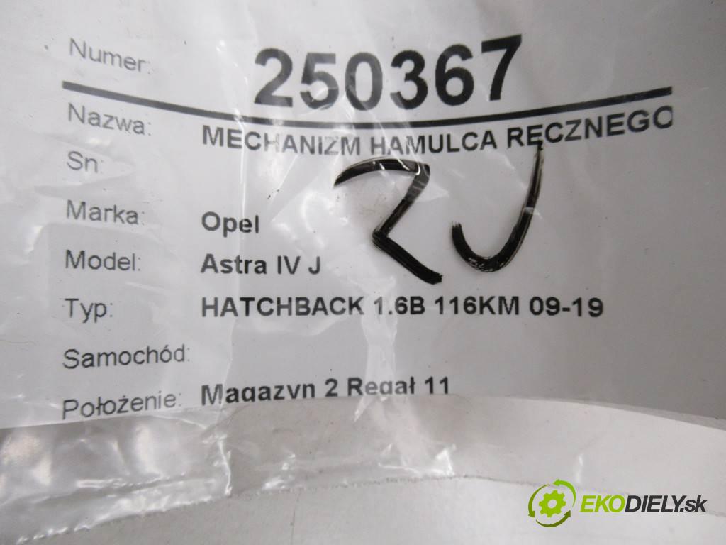 Opel Astra IV J    HATCHBACK 1.6B 116KM 09-19  mechanismus brzdy ruční brzdy A2C53298178 (Ruční brzdy)