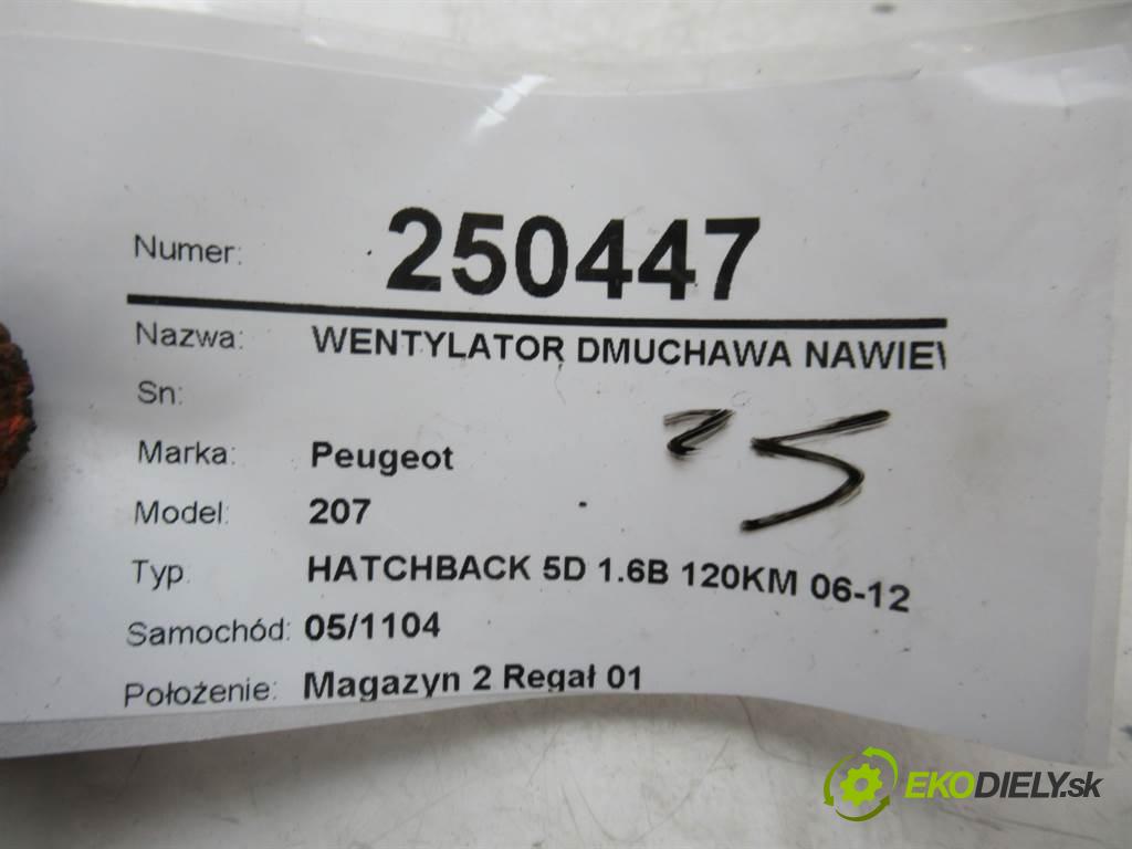Peugeot 207  2009 88 kW HATCHBACK 5D 1.6B 120KM 06-12 1600 ventilátor - topení N102992G (Ventilátory topení)