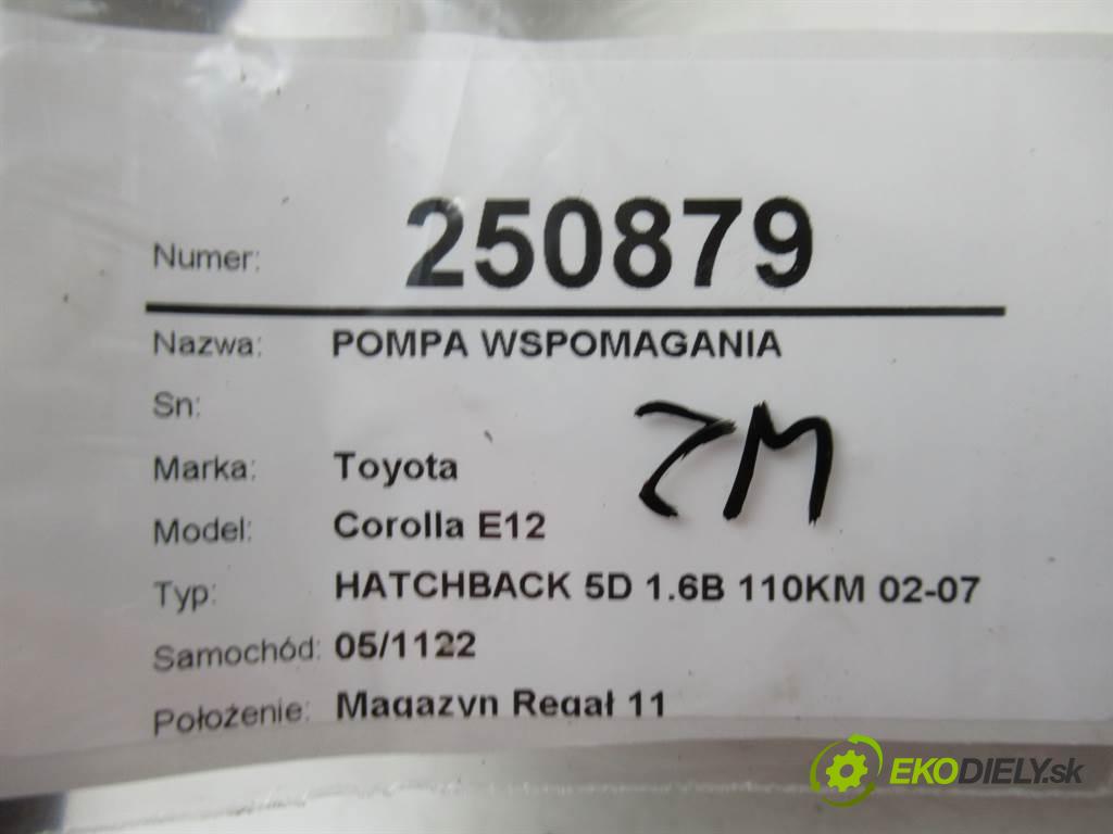 Toyota Corolla E12  2006 81kw HATCHBACK 5D 1.6B 110KM 02-07 1600 Pumpa servočerpadlo 89245-02020 45200-02241 (Servočerpadlá, pumpy riadenia)