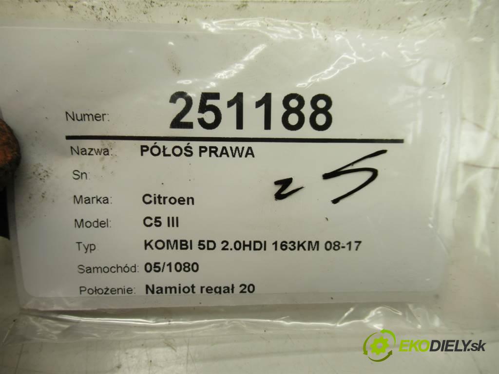 Citroen C5 III  2011  KOMBI 5D 2.0HDI 163KM 08-17 2000 poloos pravá 9685632880 (Poloosy)