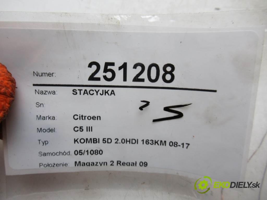 Citroen C5 III  2011  KOMBI 5D 2.0HDI 163KM 08-17 2000 spínačka  (Spínací skříňky a klíče)