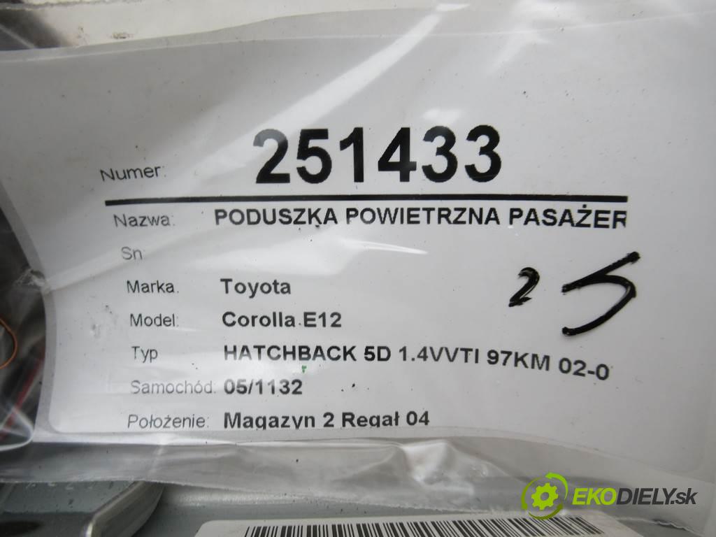 Toyota Corolla E12  2005 71 kW HATCHBACK 5D 1.4VVTI 97KM 02-07 1400 AirBag - spolujezdce  (Airbagy)