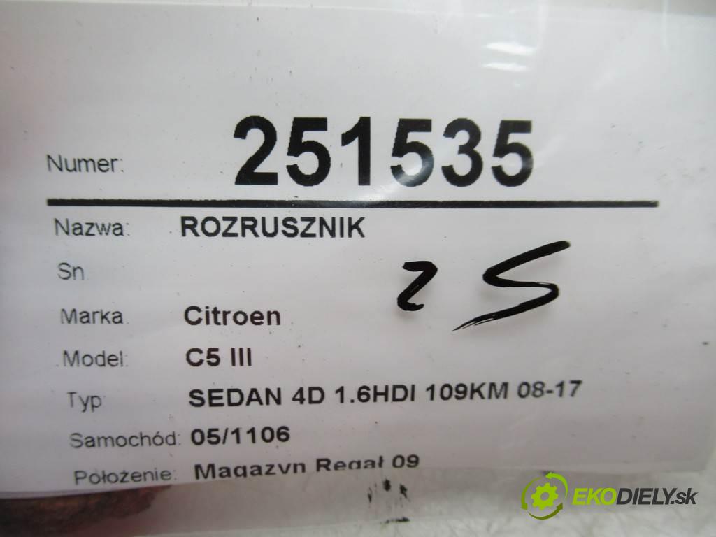Citroen C5 III  2010 80 kW SEDAN 4D 1.6HDI 109KM 08-17 1600 Štartér 9663528880 (Štartéry)