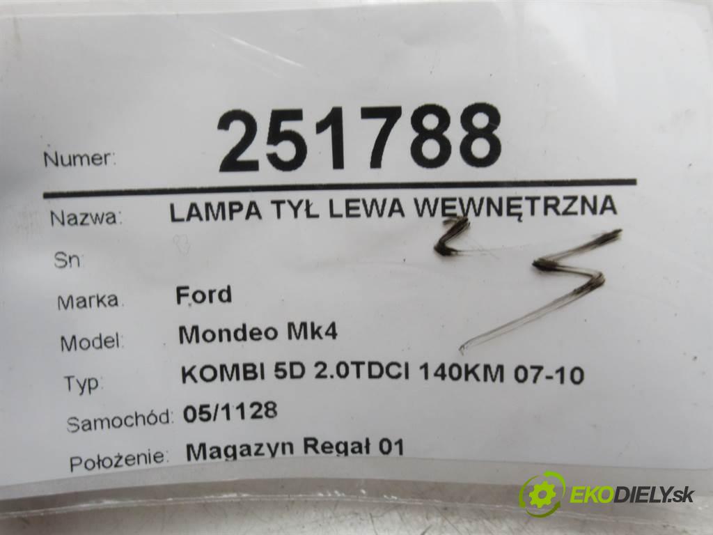 Ford Mondeo Mk4  2008 103 kW KOMBI 5D 2.0TDCI 140KM 07-10 2000 Svetlo zad ľavá strana vnútorná 7S71-13A603-B (Ostatné)