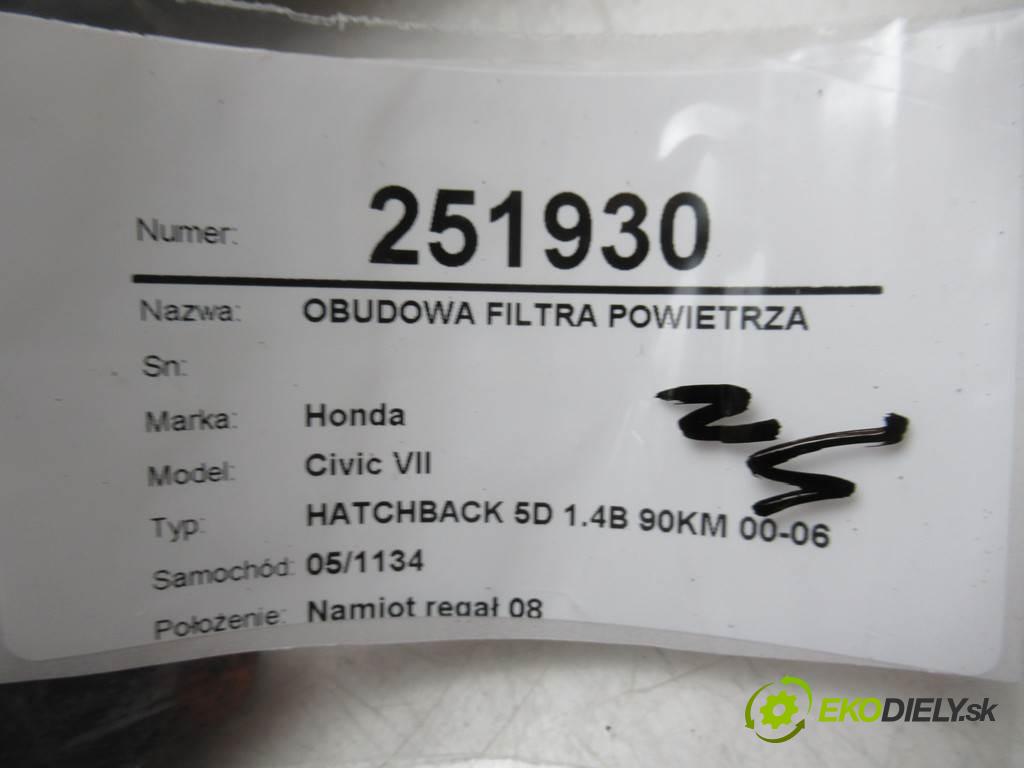 Honda Civic VII  2001 66 kW HATCHBACK 5D 1.4B 90KM 00-06 1400 obal filtra vzduchu  (Kryty filtrů)