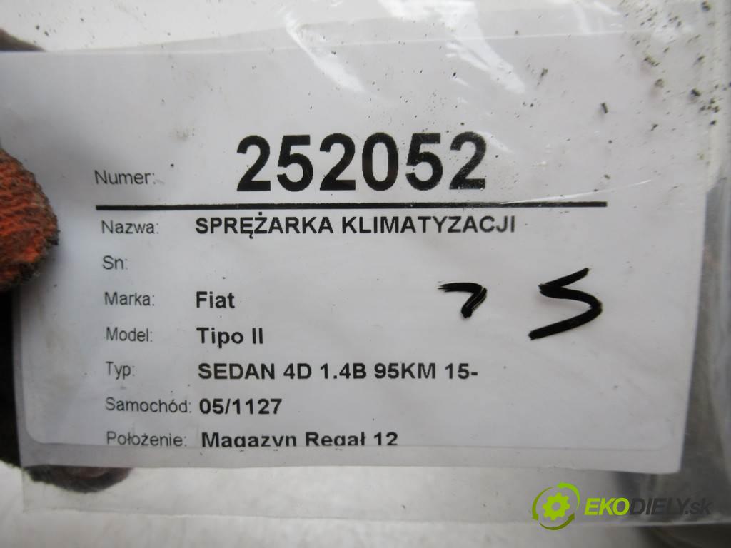 Fiat Tipo II  2016 70 kW SEDAN 4D 1.4B 95KM 15- 1400 kompresor klimatizace 51986965 (Kompresory)