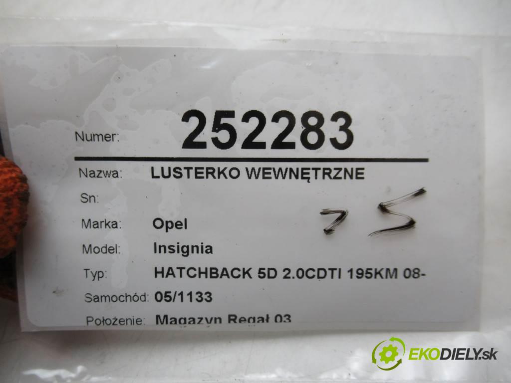 Opel Insignia  2012 143 kW HATCHBACK 5D 2.0CDTI 195KM 08-13 2000 zpětné zrcátko vnitřní  (Světla vnitřní)