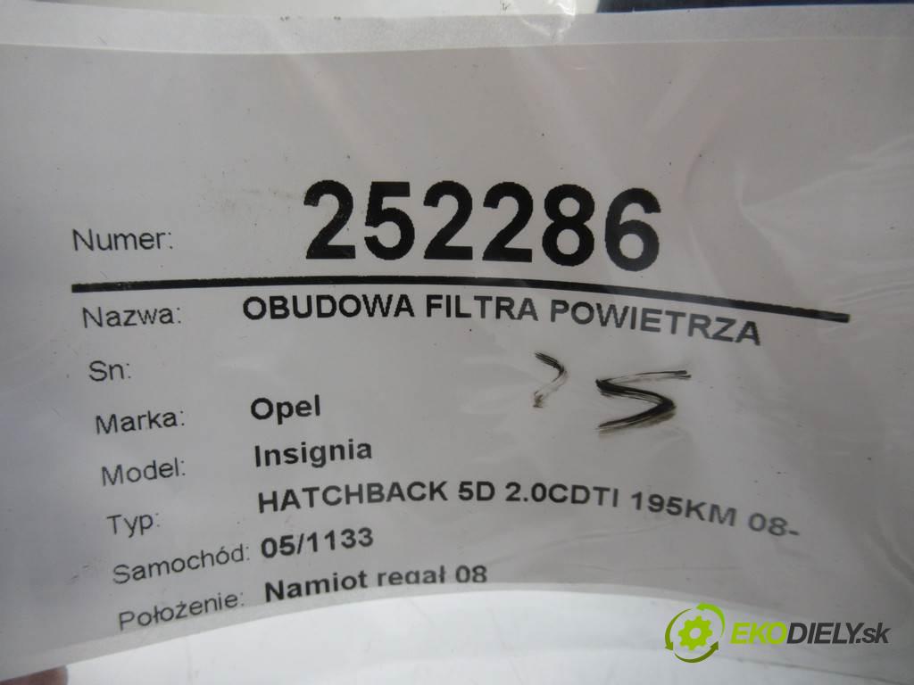 Opel Insignia  2012 143 kW HATCHBACK 5D 2.0CDTI 195KM 08-13 2000 obal filtra vzduchu 55560889 (Kryty filtrů)