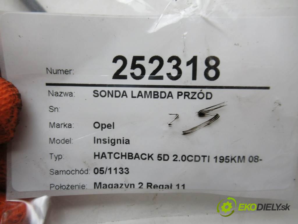 Opel Insignia  2012 143 kW HATCHBACK 5D 2.0CDTI 195KM 08-13 2000 sonda lambda predný 0281004415 (Lambda sondy)