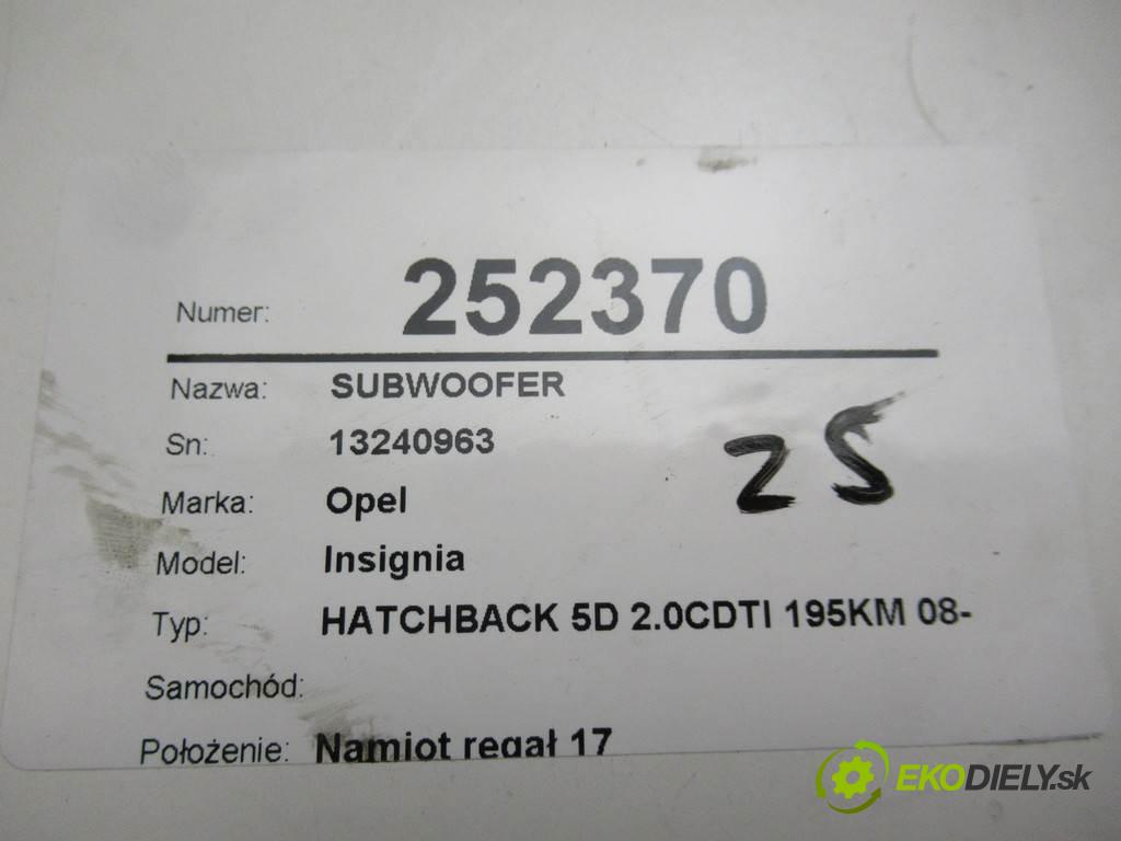 Opel Insignia    HATCHBACK 5D 2.0CDTI 195KM 08-13  subwoofer 13240963 (Audio zařízení)