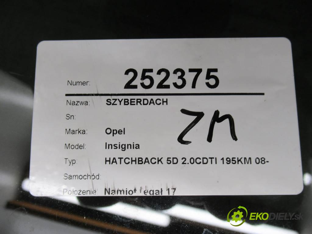 Opel Insignia    HATCHBACK 5D 2.0CDTI 195KM 08-13  strešné okno 13389393 (Sklá karosérie)