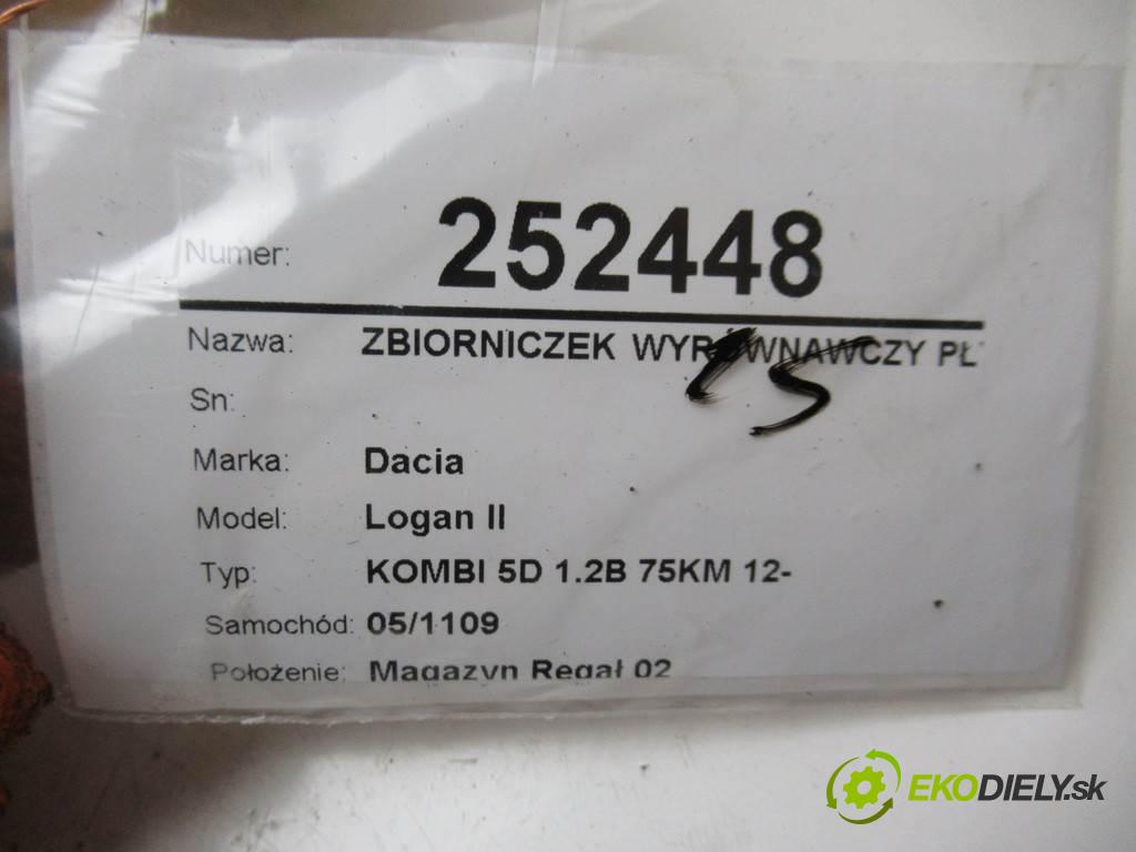 Dacia Logan II  2016 54 kW KOMBI 5D 1.2B 75KM 12- 1200 Nádržka vyrovnávacia (kvapaliny) chladiaceho 217107259R (Vyrovnávacie nádržky kvapaliny)