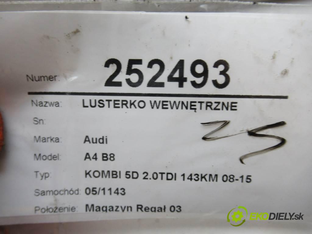 Audi A4 B8  2011 105 kW KOMBI 5D 2.0TDI 143KM 08-15 2000 Spätné zrkadlo vnútorné  (Spätné zrkadlá vnútorné)