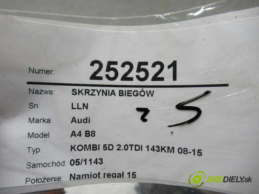 Audi A4 B8  2011 105 kW KOMBI 5D 2.0TDI 143KM 08-15 2000 Prevodovka - LLN (Prevodovky)