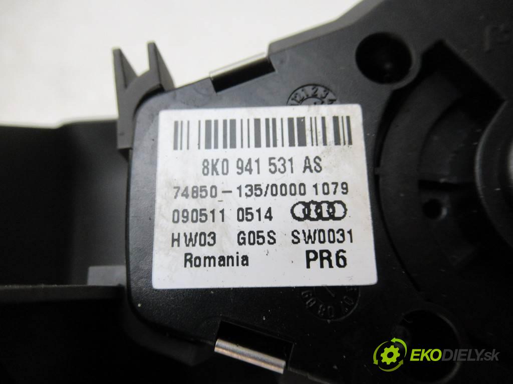Audi A4 B8  2011 105 kW KOMBI 5D 2.0TDI 143KM 08-15 2000 Spínač svetiel na prístrojovej doske 8K0941531AS (Prepínače, spínače, tlačidlá a ovládače kúrenia)