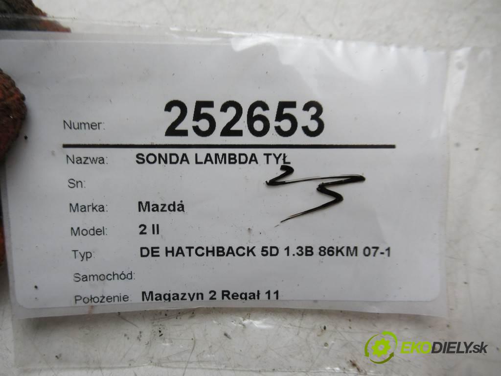 Mazda 2 II    DE HATCHBACK 5D 1.3B 86KM 07-10  sonda lambda zadní část K4238-4871 (Lambda sondy)