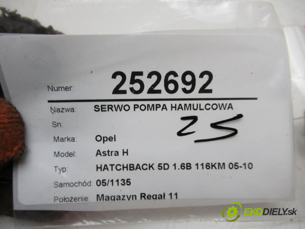 Opel Astra H  2008 85kw HATCHBACK 5D 1.6B 116KM 05-10 1600 Posilovač Pumpa brzdová 13216086AL (Posilňovače bŕzd)