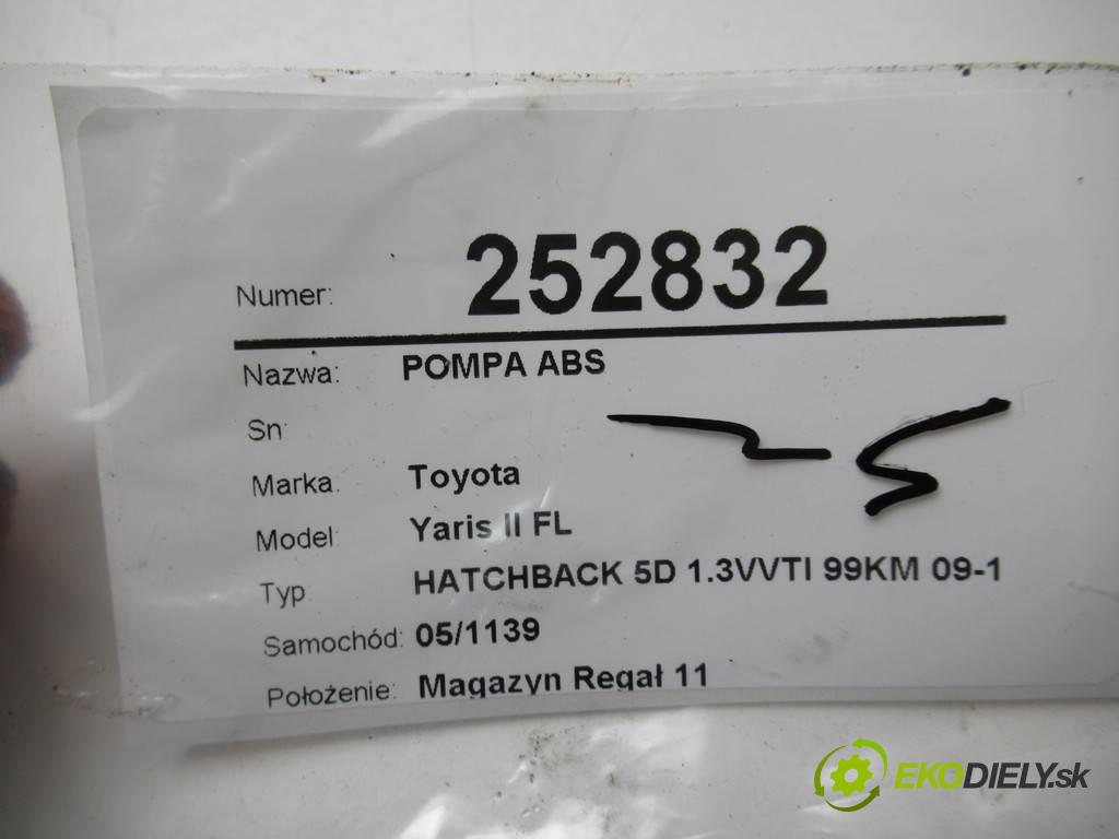 Toyota Yaris II FL  2010 73 kW HATCHBACK 5D 1.3VVTI 99KM 09-11 1300 Pumpa ABS 89541-0D060 (Pumpy ABS)